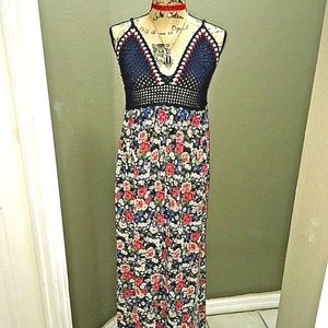 Forever 21 Plus Sizes Maxi Dress Floral Halter